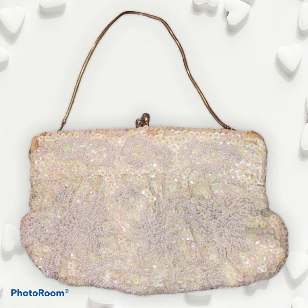 💧Vintage handmade beaded purse